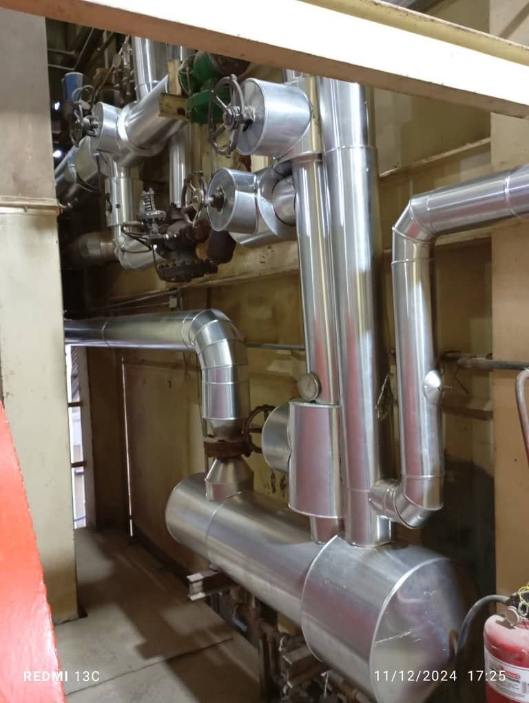 Aislamiento térmico de líneas de producción – Planta Abba, Quíbor